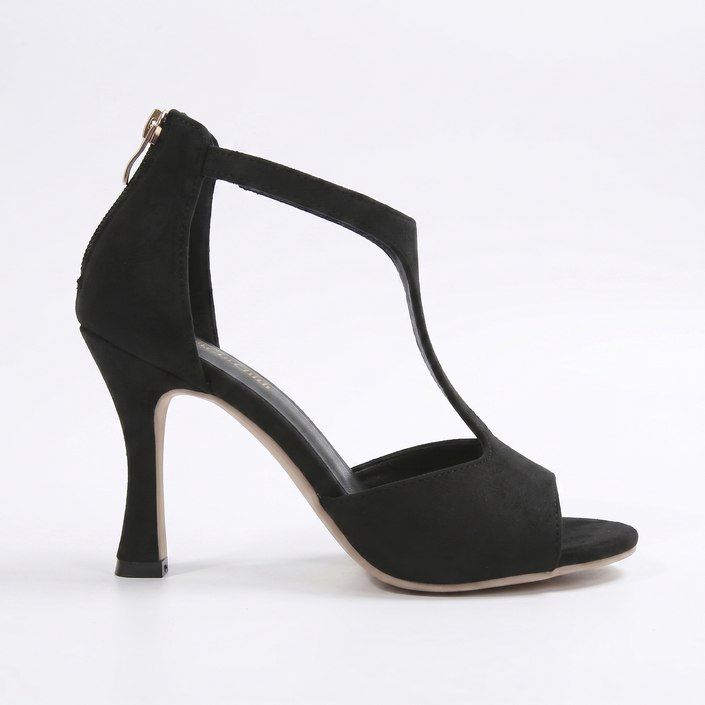 Sandra –  Sandalias de tacón de aguja de ante para mujer
